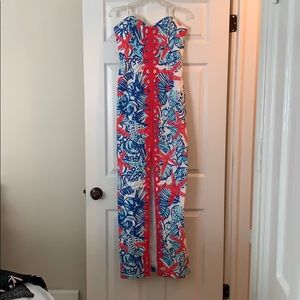 Size 4 lily Pulitzer maxi dress with slit